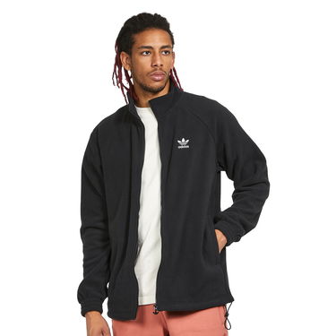 Sweatshirt adidas Originals Trefoil Teddy Fleece Jacket Svart | HK7295, 0