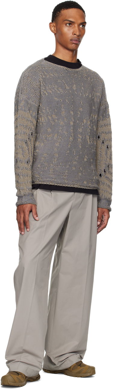 Sweater ROA ROA Vortex Crewneck Sweater Grå | RBMW0439YA62, 3