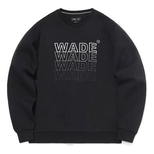 Sweater Li-Ning Wade Logo Sweatshirt Svart | AWDQ703-1