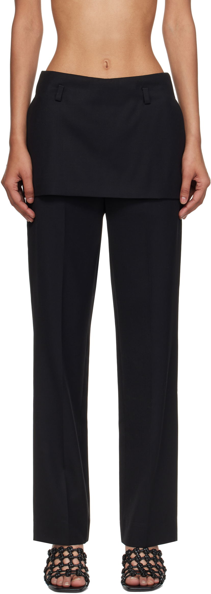 Byxor TOTEME TOTEME Skirt Trousers Svart | 253-WRB0284-FB0435