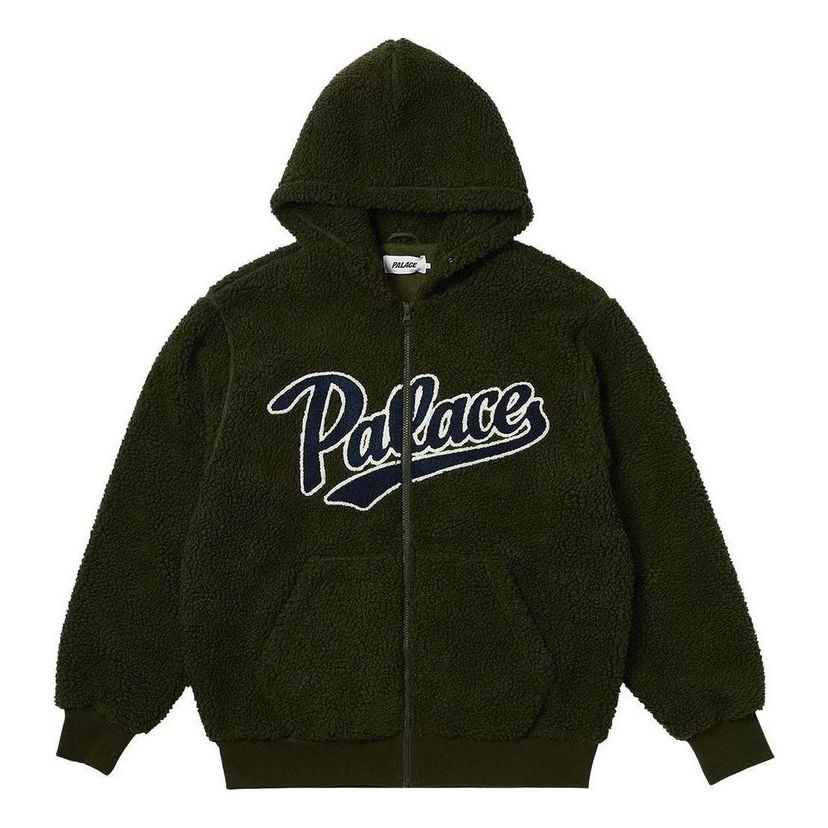 Sweatshirt Palace Script Hoody Jacket Grön | P25CS091