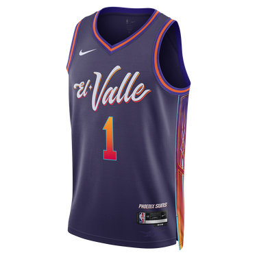 Jersey Nike Dri-FIT NBA Swingman Devin Booker Phoenix Suns City Edition 2023/24 Jersey Purpur | DX8516-537, 0