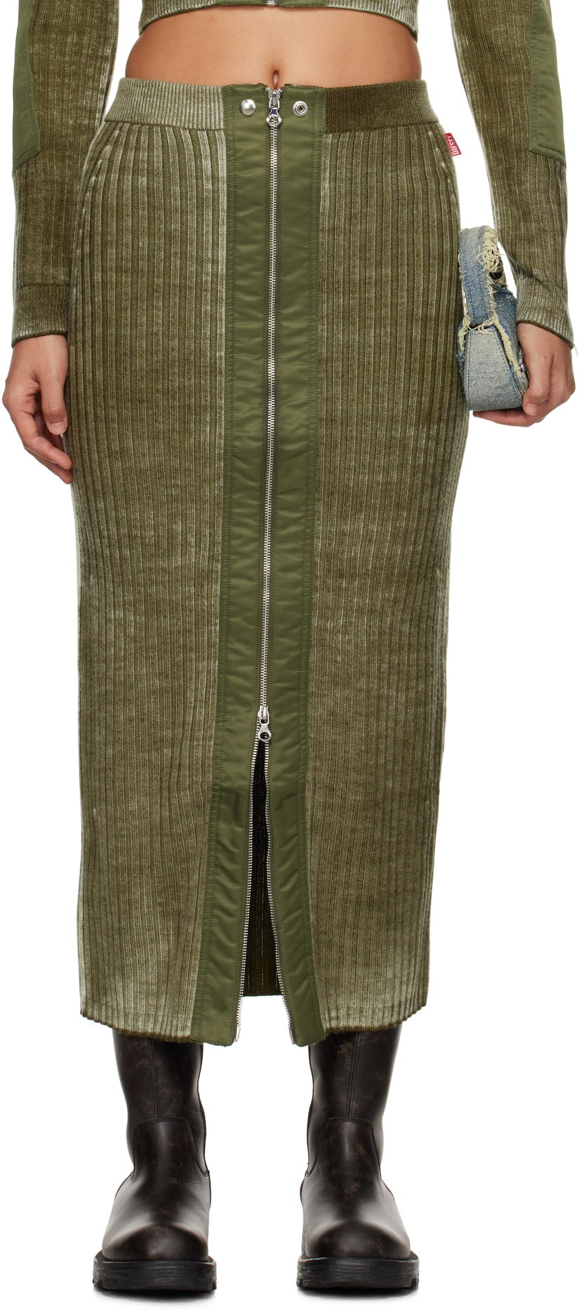 Kjol Diesel Maxi Skirt Grön | A14860 0JHAY