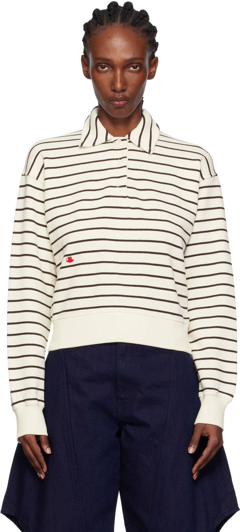 Polotröja JW Anderson JW Anderson Striped Polo Flerfärgad | JW0243-PG1857