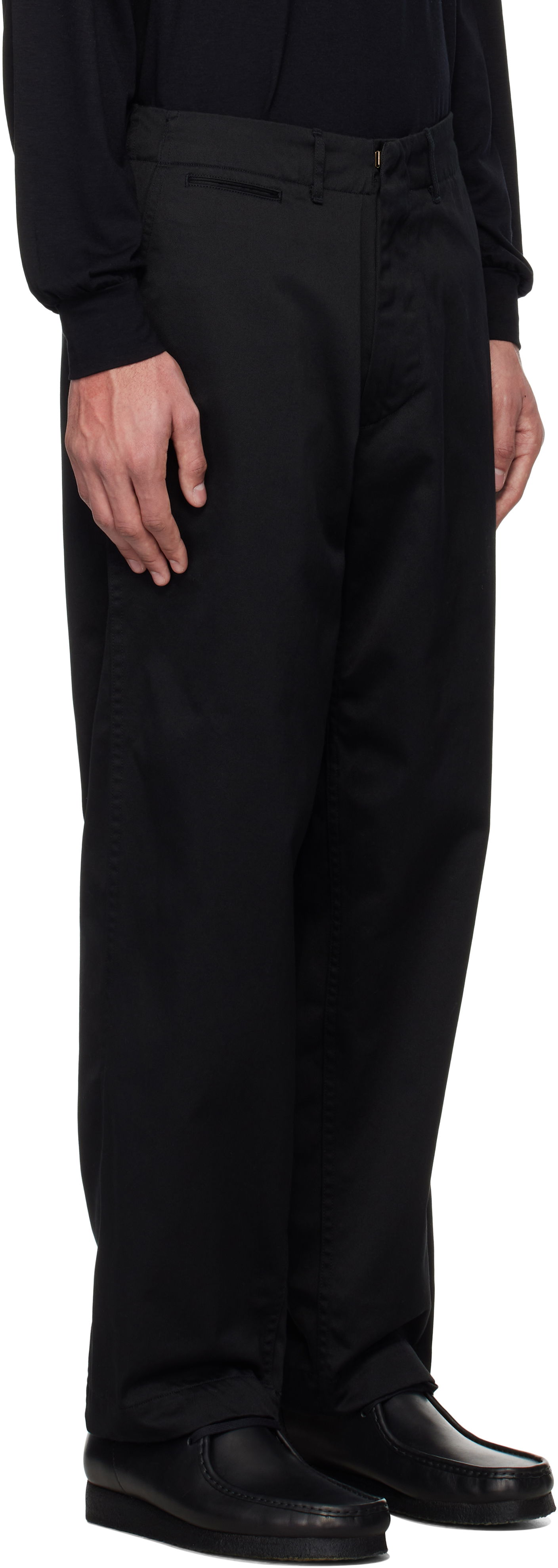Byxor NANAMICA Wide Trousers Svart | SUCS401U, 1