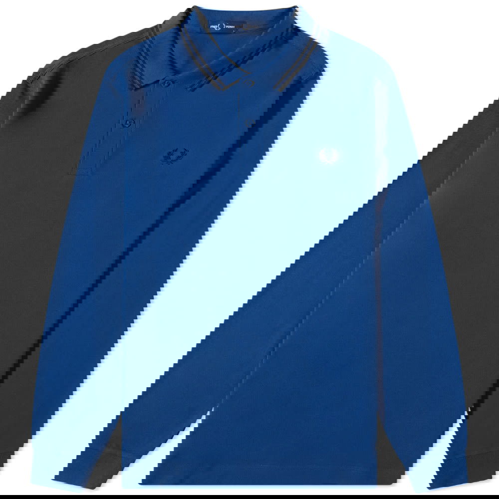 Polotröja Fred Perry Twin Tipped Polo Shirt\ Mörkblå | M3636-R31, 0