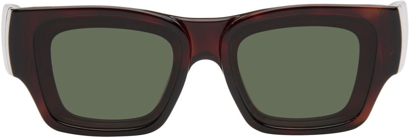Solglasögon Loewe Paula's Ibiza Goggle Rectangle Sunglasses Brun | LW40172UW5652N 192337236150