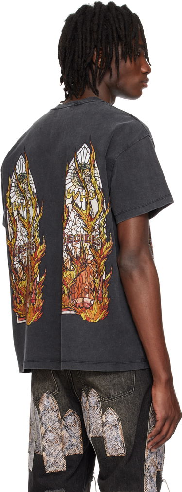 T-shirt Who Decides War Who Decides War Flame Glass T-Shirt Svart | 1110040002SE25, 2