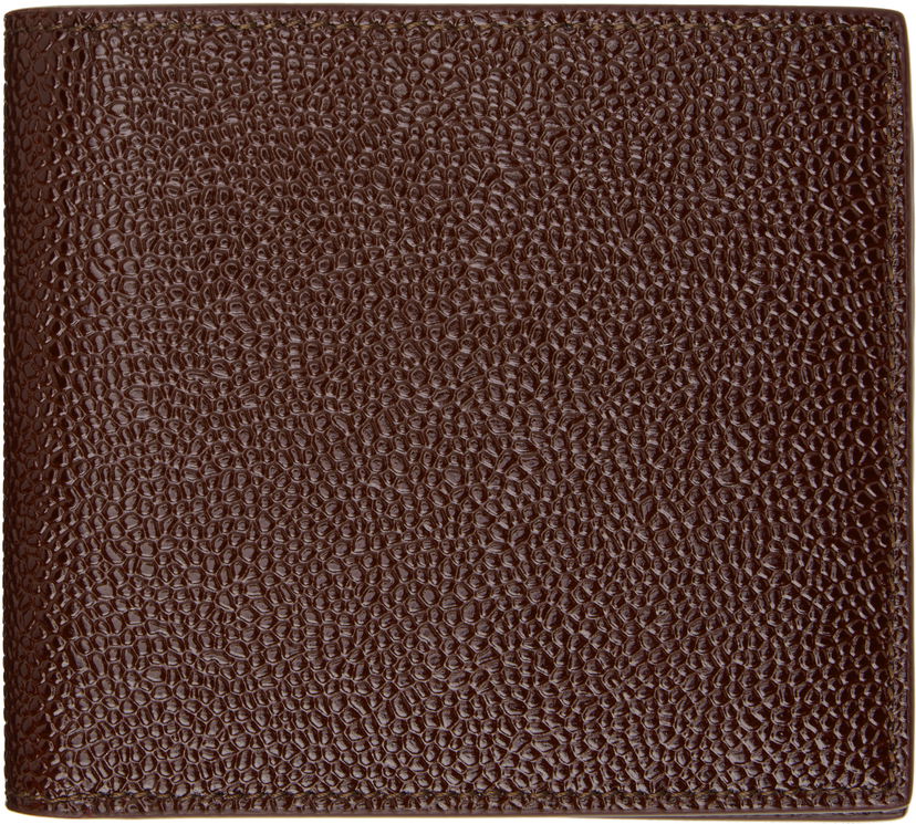 Plånbok Thom Browne Pebble Grain Bifold Wallet Brun | MAW023L-03542