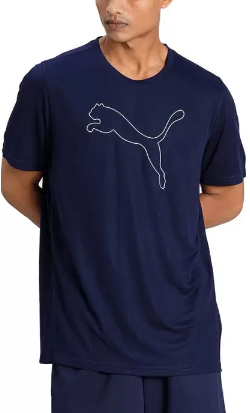 T-shirt Puma Performance Cat Tee Mörkblå | 52031506