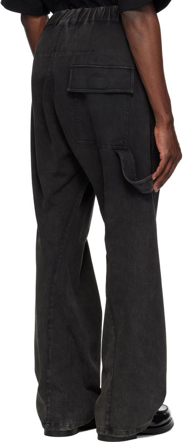 Cargo byxor We11done We11done Twisted Work Trousers Svart | WD-TA0-25-723-U-BK, 2