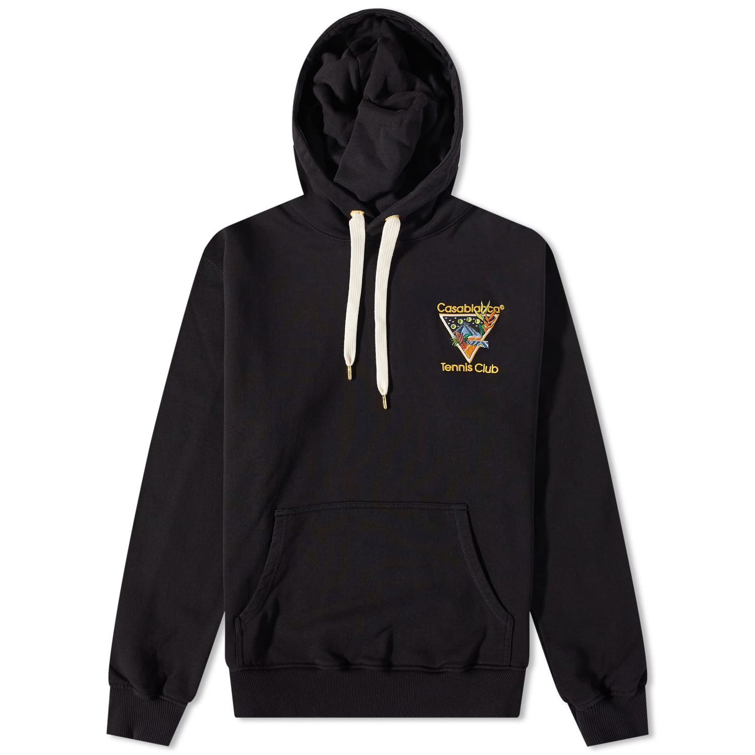 Sweatshirt Casablanca Tennis Club Icon Hoody Svart | MS23-JTP-093-05, 0