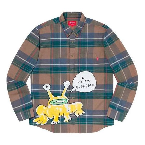 Skjorta Supreme Daniel Johnston Plaid Shirt Blå | SUP-SS20-629