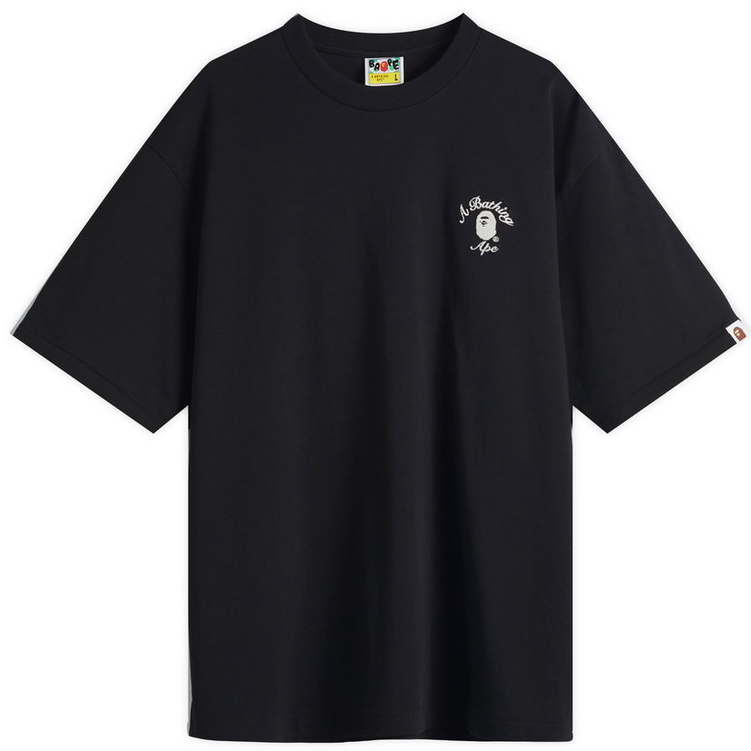 T-shirt BAPE One Point College Relaxed Fit T-Shirt, Size Large Svart | 001TEL301304M-BLK