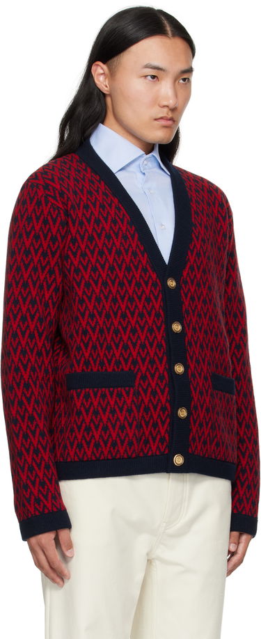 Sweater Valentino Valentino 'Toute La V' Wool Cardigan Röd | 7V3KA04IAR1, 1