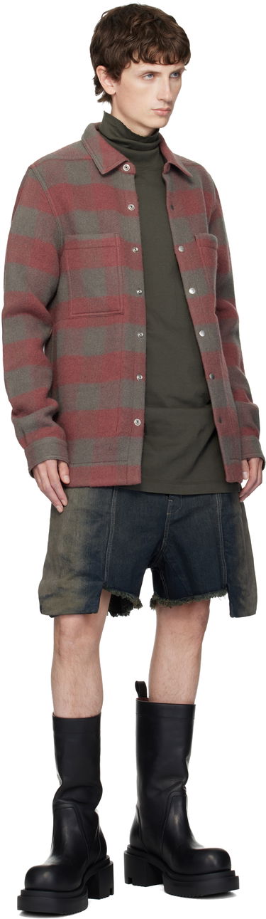 Skjorta Rick Owens Concordians Checked Wool Shirt Flerfärgad | RU02E1744 WJP, 3