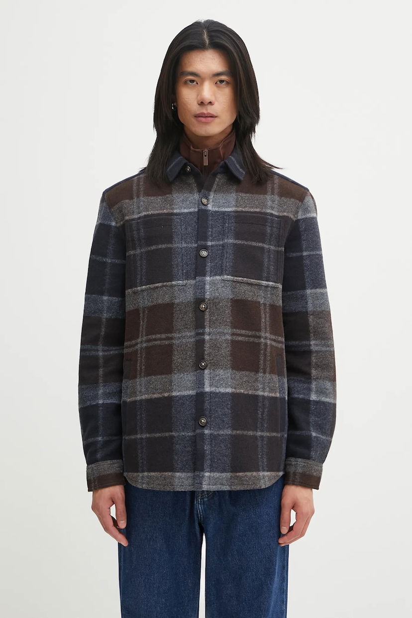 Skjorta Barbour Barbour Chapter Tailored Check Overshirt Flerfärgad | MOS0400TN38