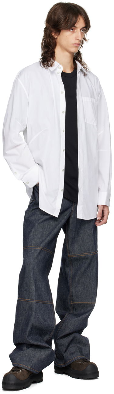 Skjorta Helmut Lang Helmut Lang Apex Oversized Shirt Vit | O06HM599, 3