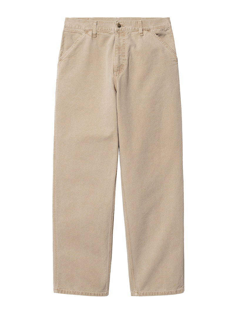 Byxor Carhartt WIP Single Knee Dearborn Canvas 12oz Relaxed Straight Fit Pants Dusty Beige | I026463_07E_FH, 0