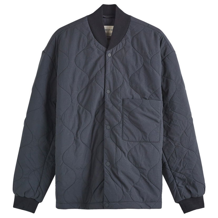 Bomberjacka A Kind of Guise Amaru Quilted Jacket Mörkblå | 377-12401-706