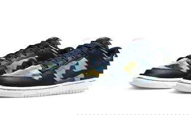 Sneakers och skor Nike Dunk Low Retro Premium "Graffiti Pack - Obsidian" Mörkblå | DM0108-400, 2