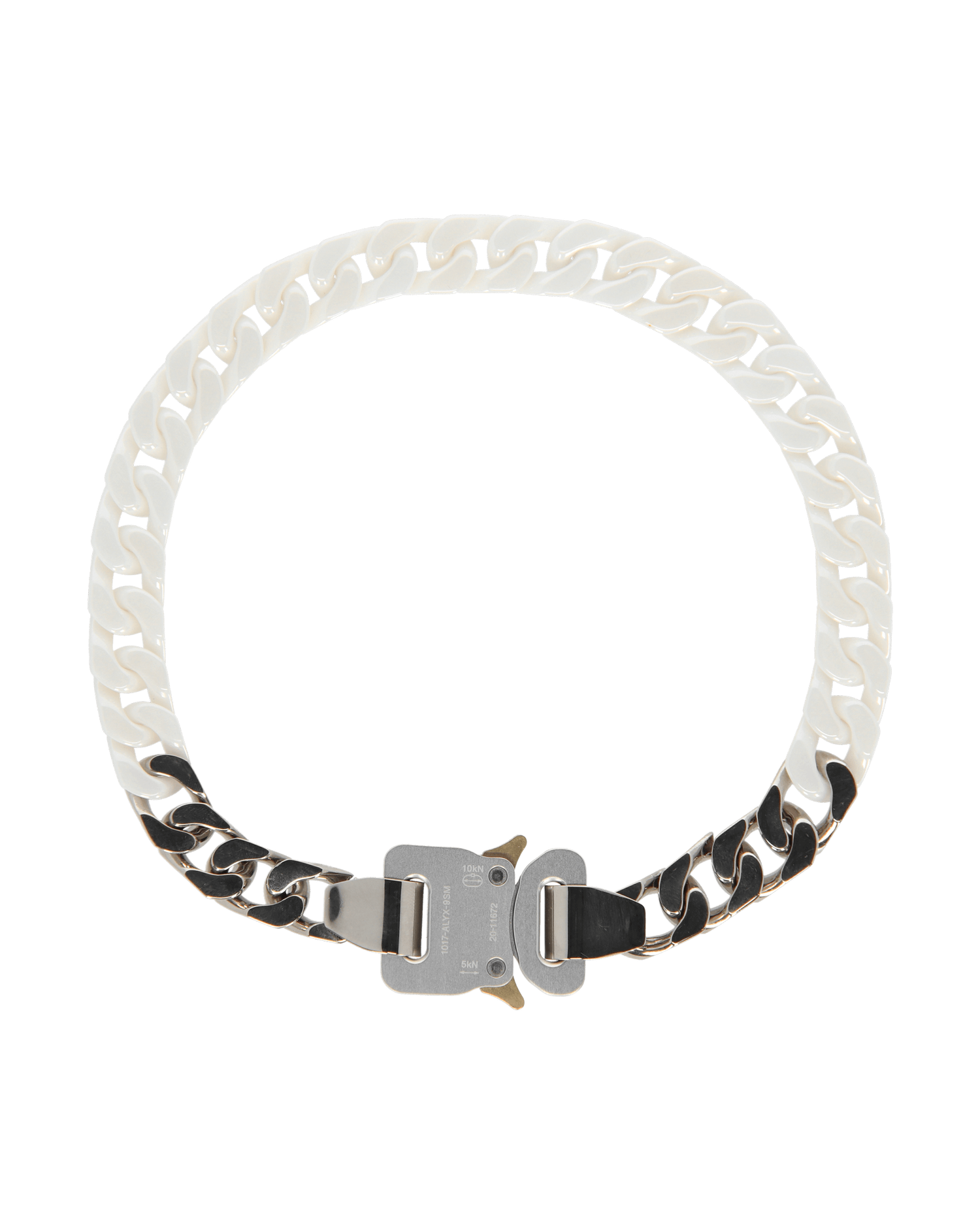 Halsband 1017 ALYX 9SM Ceramic Buckle Chain Necklace Vit | AAUJW0120OT01 WTH0001, 1