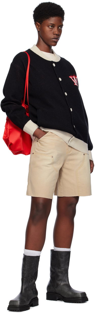 Shorts We11done We11done Raw Edge Shorts Beige | WD-DP0-24-379-M-BG, 3