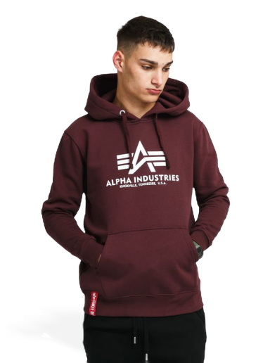Sweatshirt Alpha Industries Basic Hoody Bourgogne | 178312 21