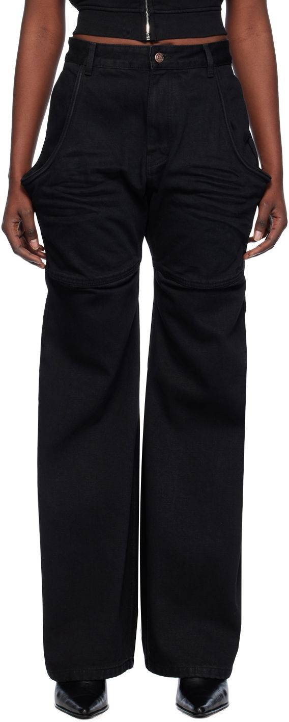 Cargo byxor We11done Wire Cargo Pants Svart | WD-DP0-24-328-W-BK
