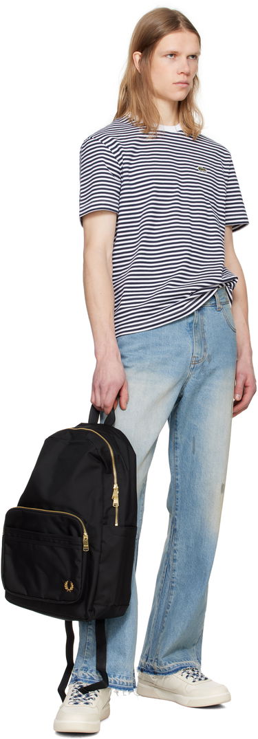 Ryggsäck Fred Perry Fred Perry Textured Nylon Backpack Svart | L9258, 3