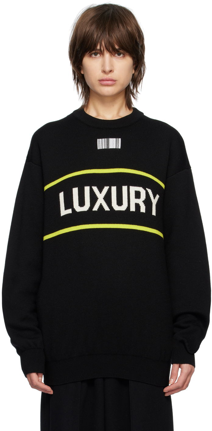 Sweater VETEMENTS 'Luxury' Sweater Svart | VL16KN320B, 0