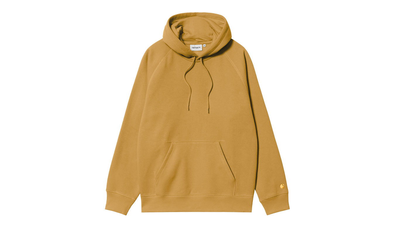 Sweatshirt Carhartt WIP Carhartt Hooded Chase Sweat Sunray Gul | I033661_22J_XX, 0