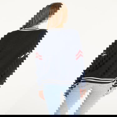 Sweater Tommy Hilfiger Letterman Sweater Blue Mörkblå | DW0DW18519 C1G, 1