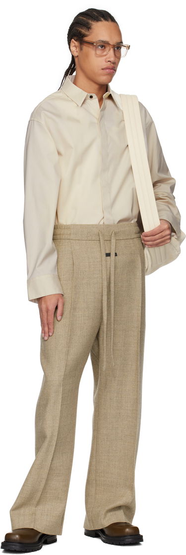 Skjorta Fear of God Fear of God Oxford Button Up Shirt Beige | FGE250-501OXF, 4