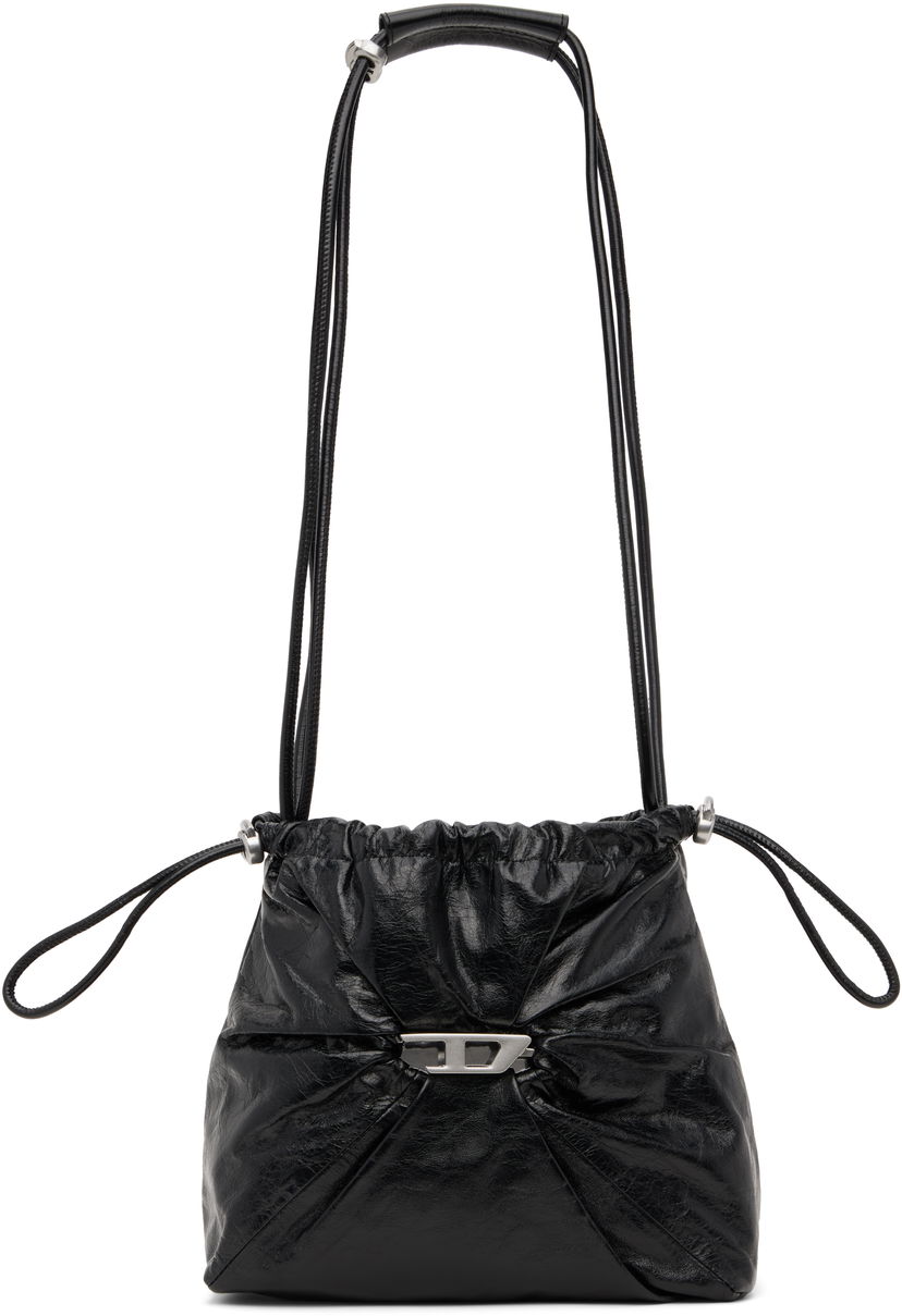 Axelväska Diesel Scrunch-D Bucket Bag Svart | X10325 P1003