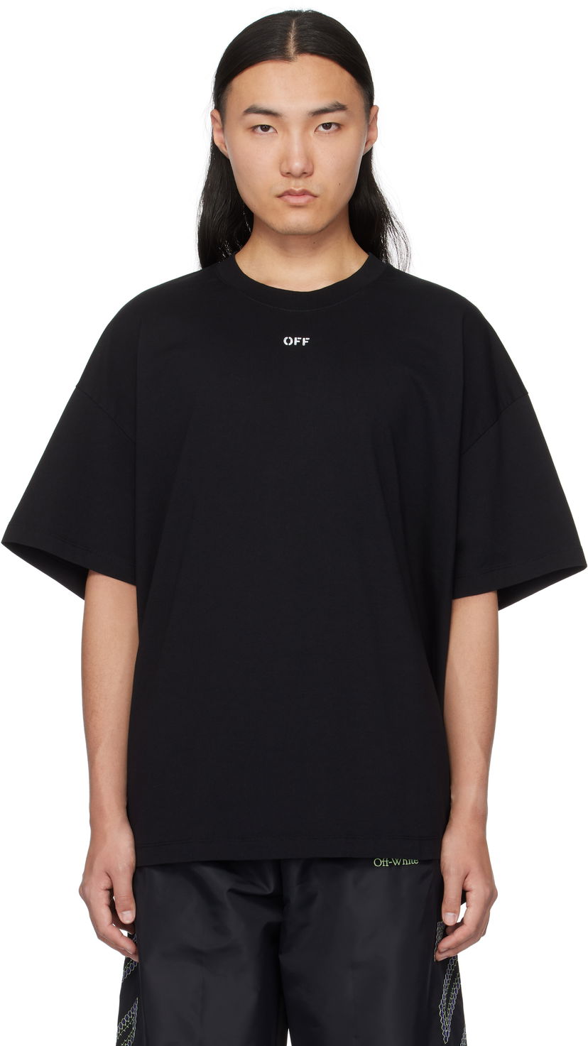 T-shirt Off-White Off-White Stamp Oversize T-Shirt Svart | OMAA161C99JER0011001