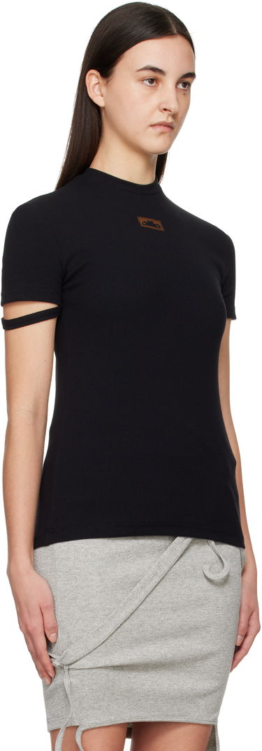 T-shirt Ottolinger Ottolinger Rib Knit T-Shirt Svart | 10410090401, 1