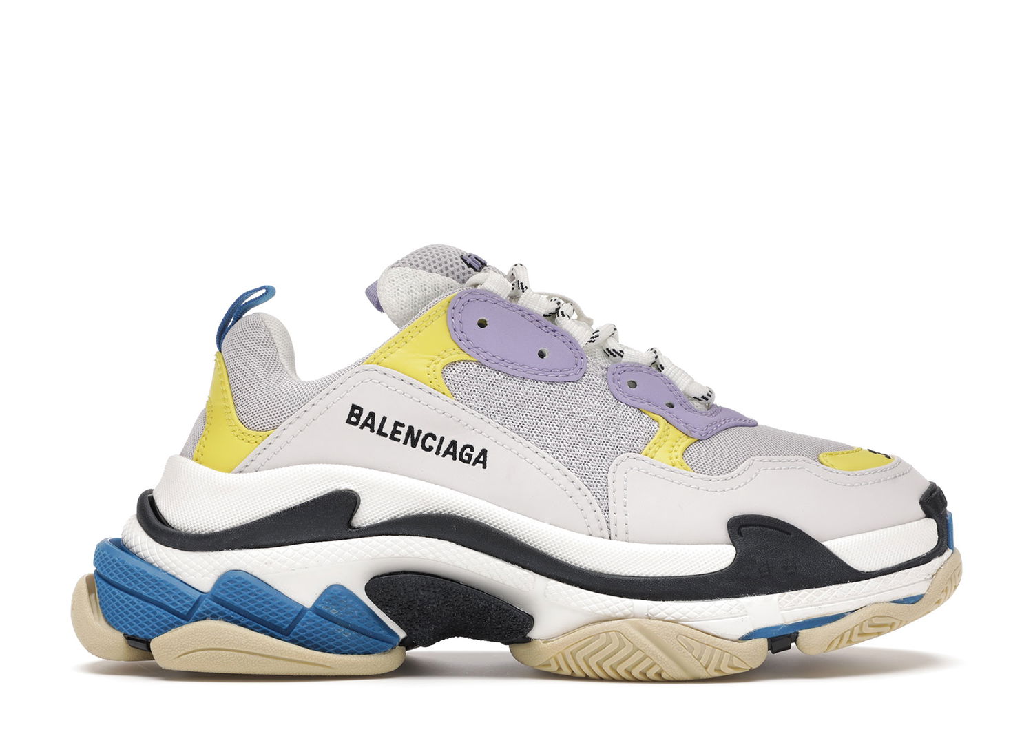 Sneakers och skor Balenciaga Triple S Purple Yellow Blue W Flerfärgad | 524039 W09O M9465, 0