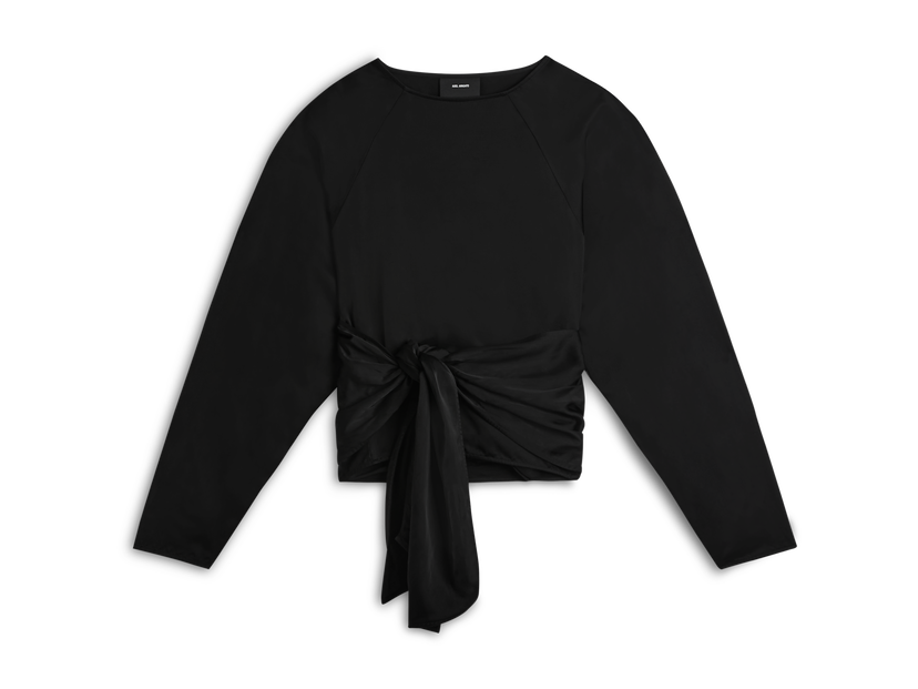 T-shirt AXEL ARIGATO Diana Tie-Front Top Svart | A2123001