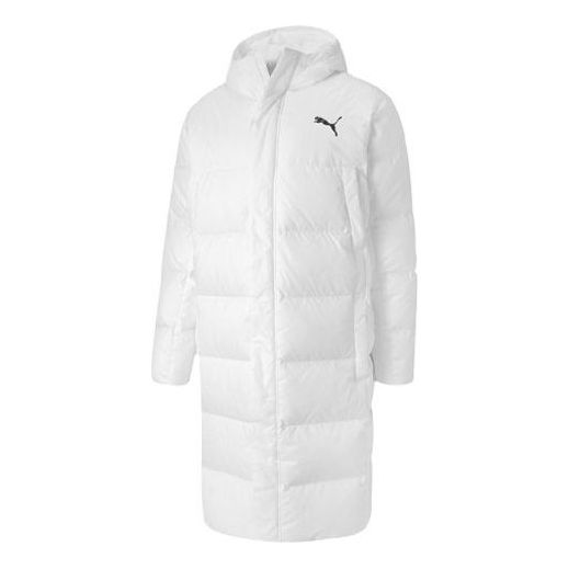 Pufferjacka Puma Long Oversized Down Jacket Vit | 585403-02