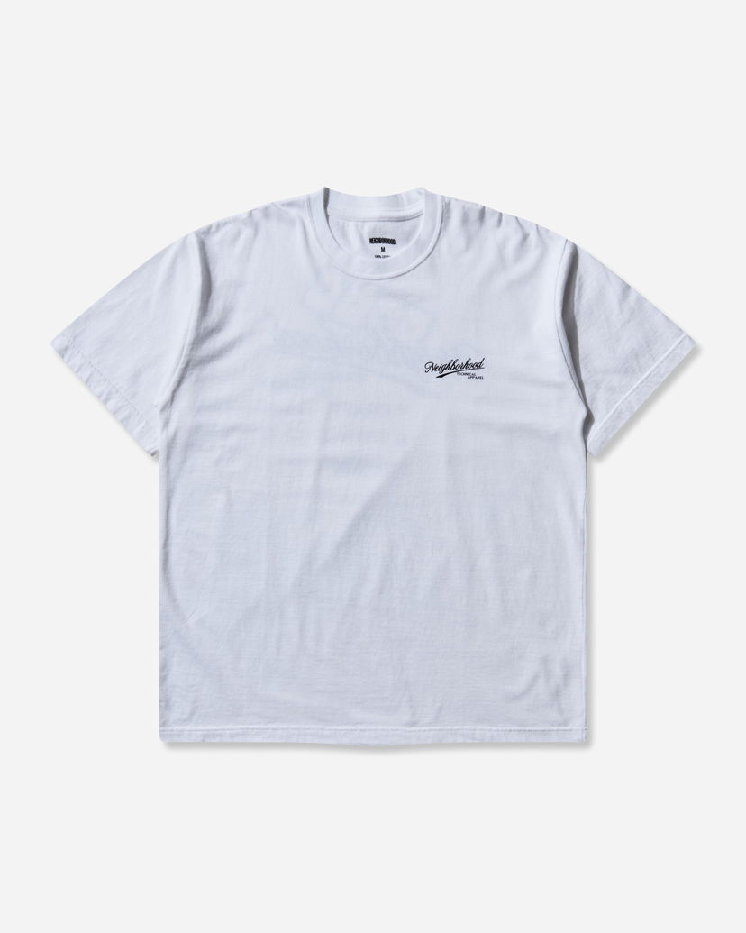T-shirt Neighborhood Technical Apparel Script Logo T-Shirt Vit | 252PCNH-ST08 WHITE
