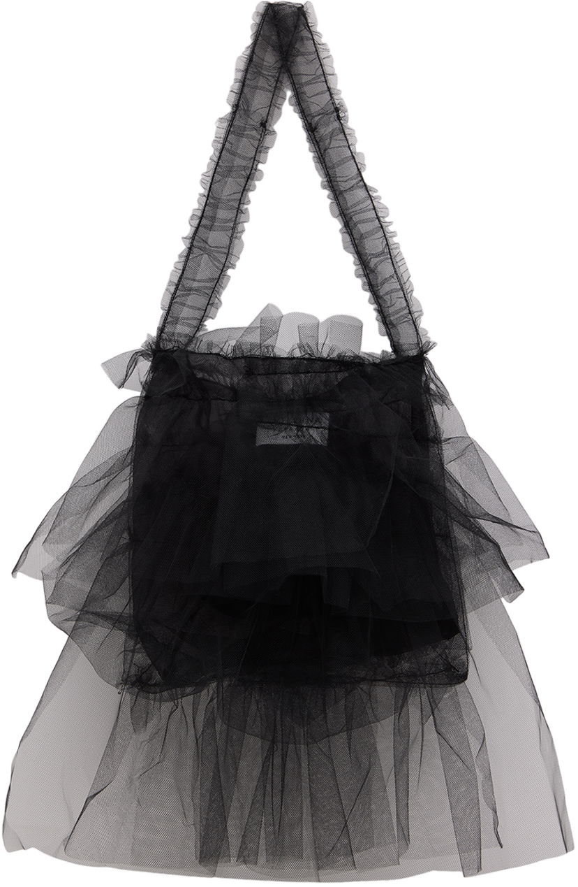 Tygpåse Collina Strada Collina Strada Extra Small Mist Tulle Tote Bag Svart | XX9019 TULLE