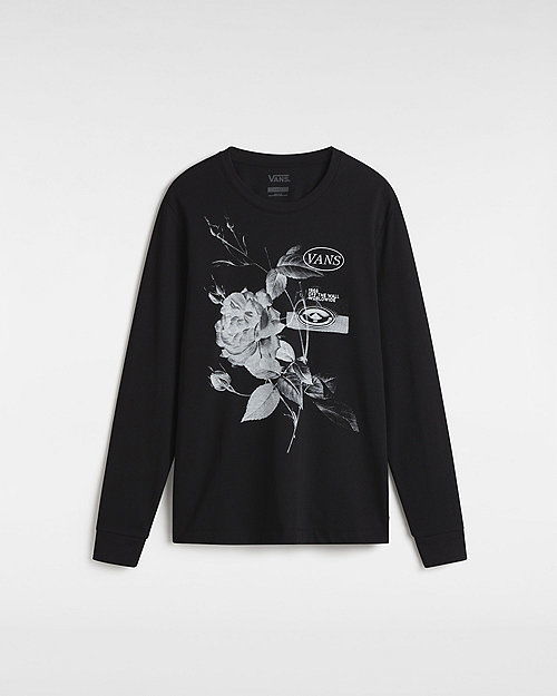 T-shirt Vans Long Sleeve Damask T-shirt Svart | VN000JUGBLK