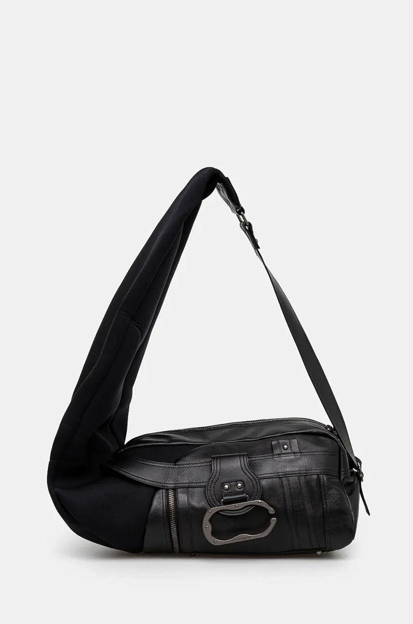 Axelväska Ottolinger Ottolinger Neoprene Leather Bag Svart | 1272101921