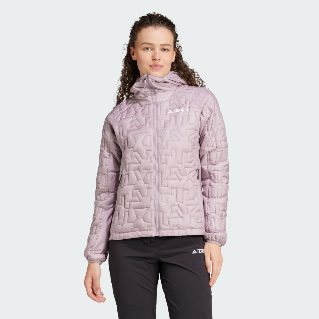 Pufferjacka adidas Performance Terrex Xperior PrimaLoft Loose Fill Insulated Hooded Purpur | JI8584, 1
