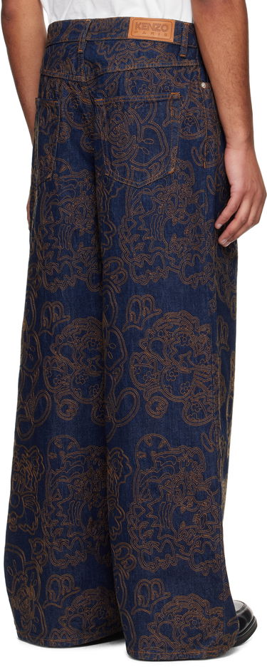 Jeans KENZO Kenzo Paris VERDY Edition Buggy Fit Jeans Blå | FF55DP4196V1, 2