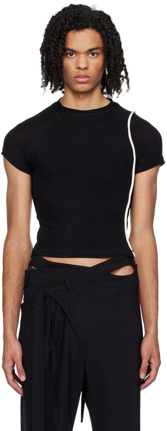 T-shirt Ottolinger Ottolinger Cropped T-Shirt Svart | 407202