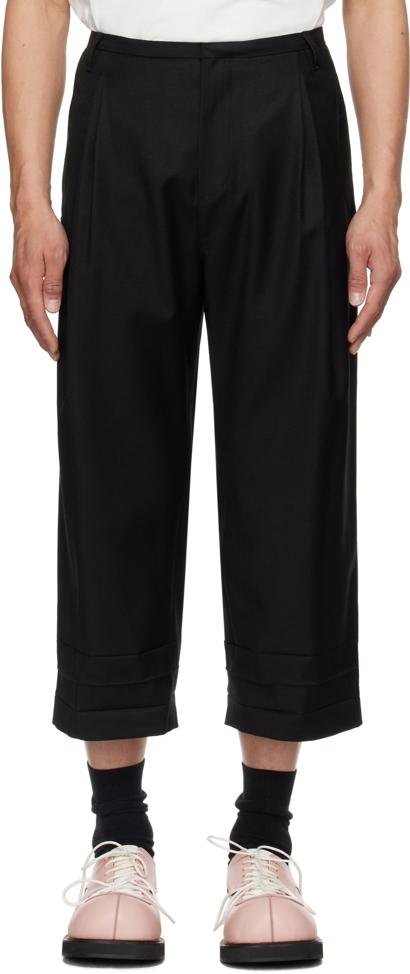 Byxor ADER ERROR ADER error Product. 82 Cropped Trousers Svart | BO01SSSA0205BK
