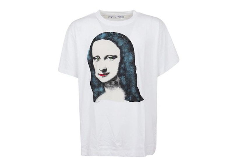 T-shirt Off-White Mona Lisa Over T-Shirt Vit | OMAA038E20JER0100110