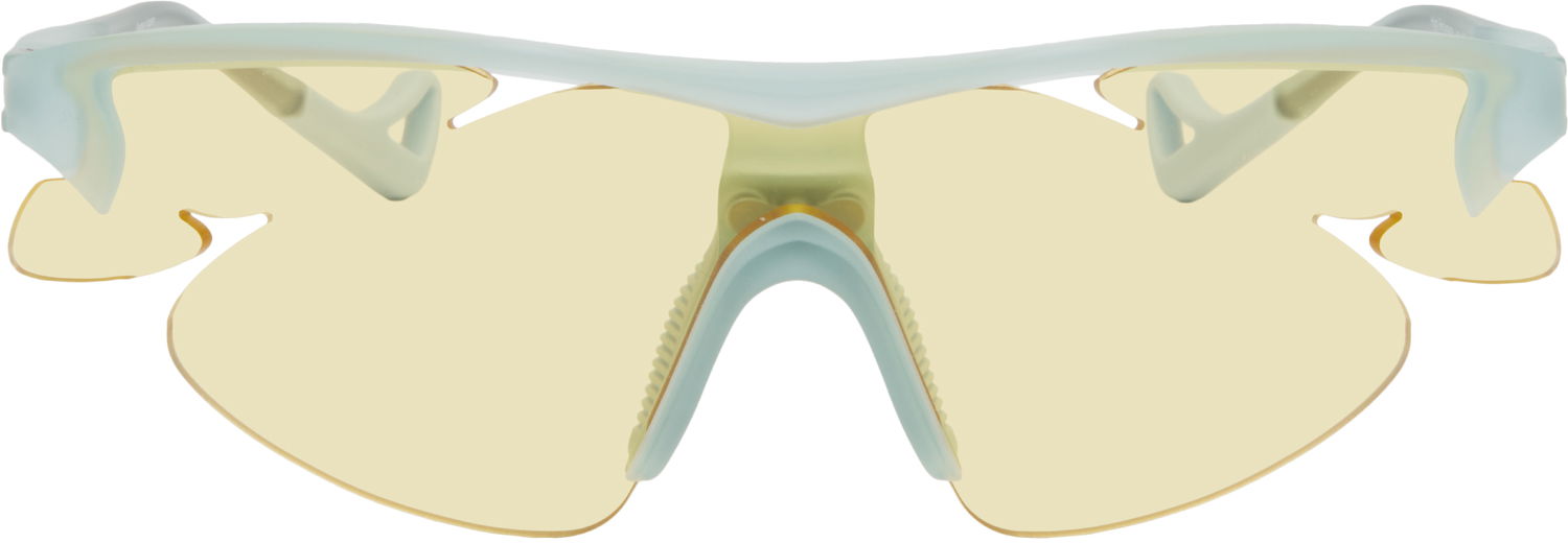 Solglasögon Post Archive Faction (PAF) POST ARCHIVE FACTION District Vision Junya Racer Sunglasses Gul | DVG003-PAF, 0